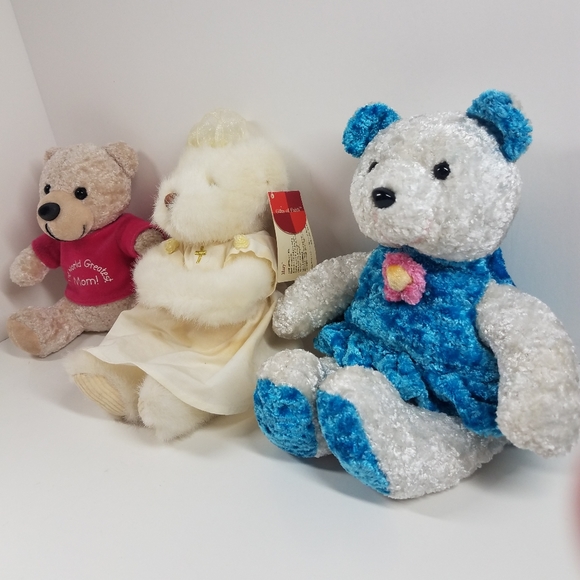 Lot of 3 Bears, Flomo Bear, Russ Bear, Praying Bear, Mom Bear - Picture 2 of 16